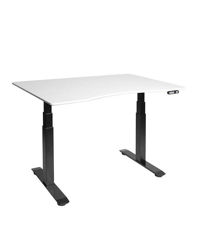 Seville Classics Airlift 3 Electric Standing Desk Black Steel Frame