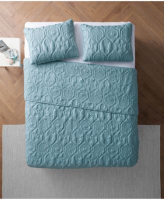 Shore Embossed 3-Piece Quilt Set, King