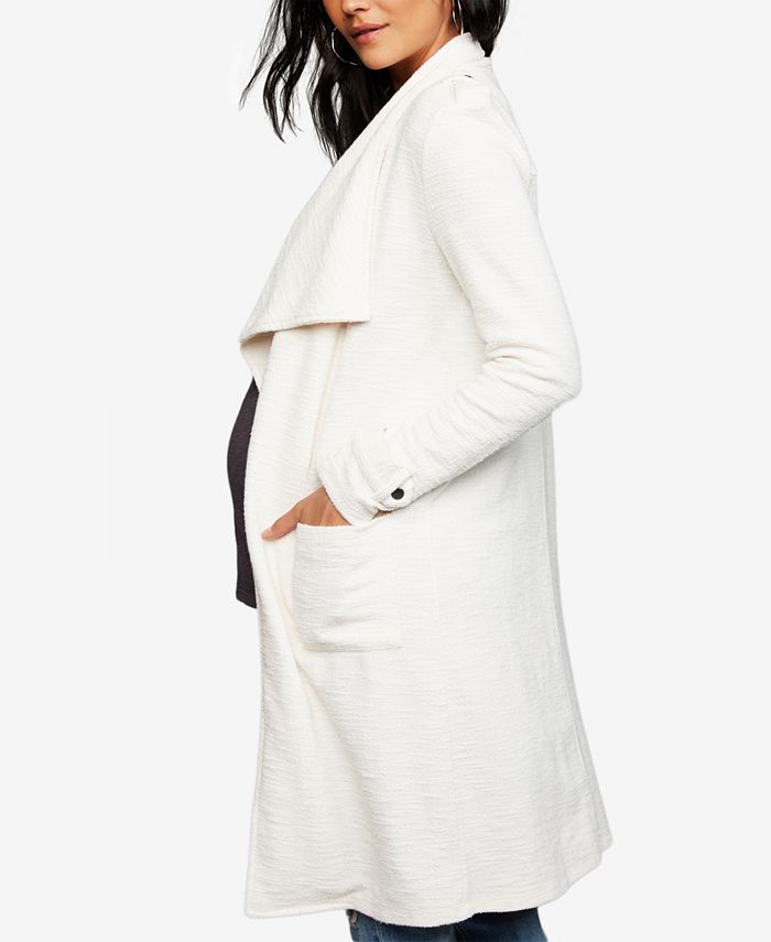 BB Dakota Maternity Draped Cotton Jacket Macy's