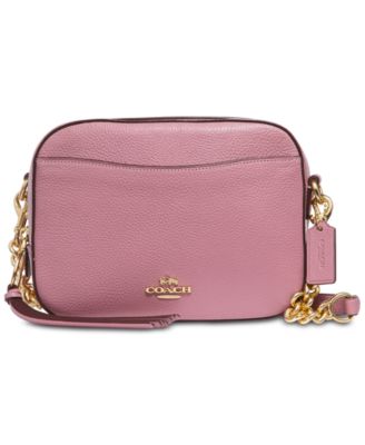 coach camera bag pink