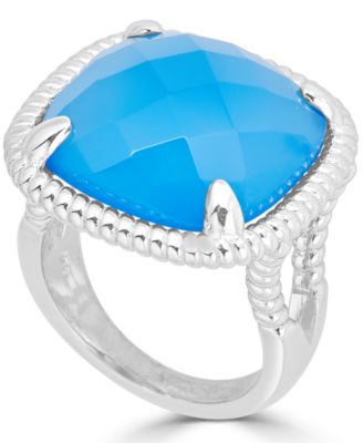 blue agate ring