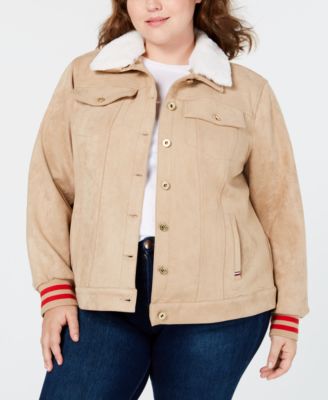 tommy hilfiger faux suede jacket