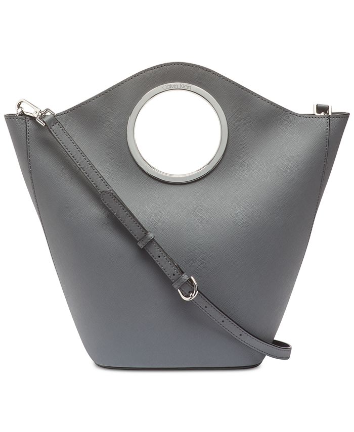 Calvin Klein Lexi Saffiano Leather Tote - Handbags Accessories -