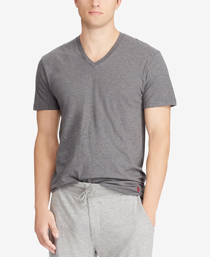 Polo Ralph Lauren Men's Classic-Fit V-Neck Cotton T-Shirt, 3+1 Bonus ...
