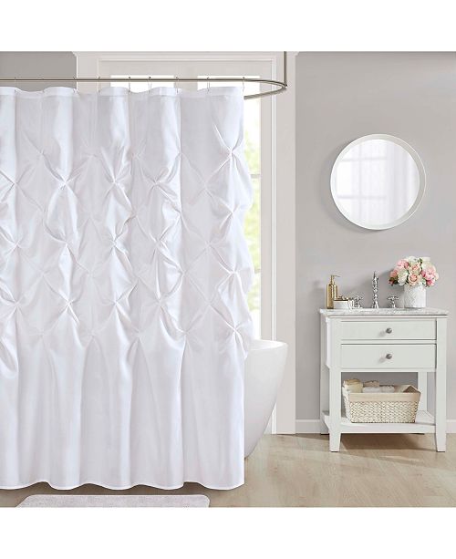 JLA Home Laurel 72" x 72" FauxSilk Shower Curtain & Reviews Shower Curtains Bed & Bath Macy's