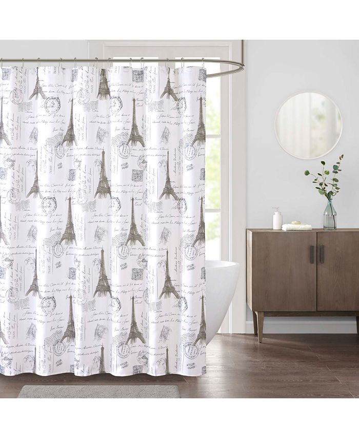 Faux Linen Shower Curtain, Jla Home Shower Curtains