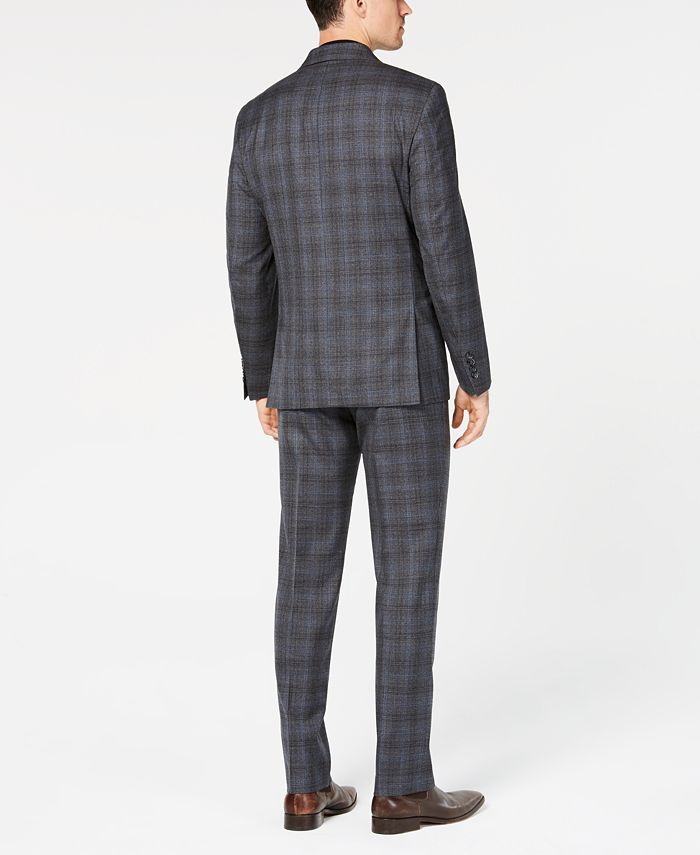 calvin klein charcoal suit pants