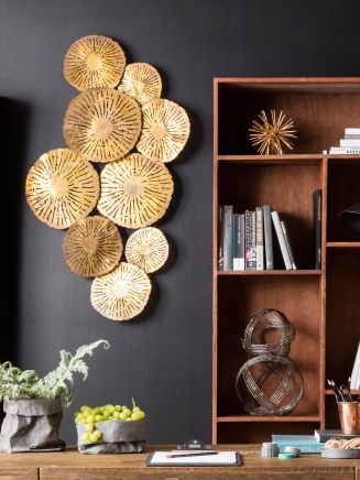 Small Circles Wall Decor Gold - Macy's