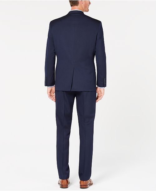 Club Room Men's ClassicFit Stretch Navy Twill Vested Suit, Created for Macy's & Reviews Suits