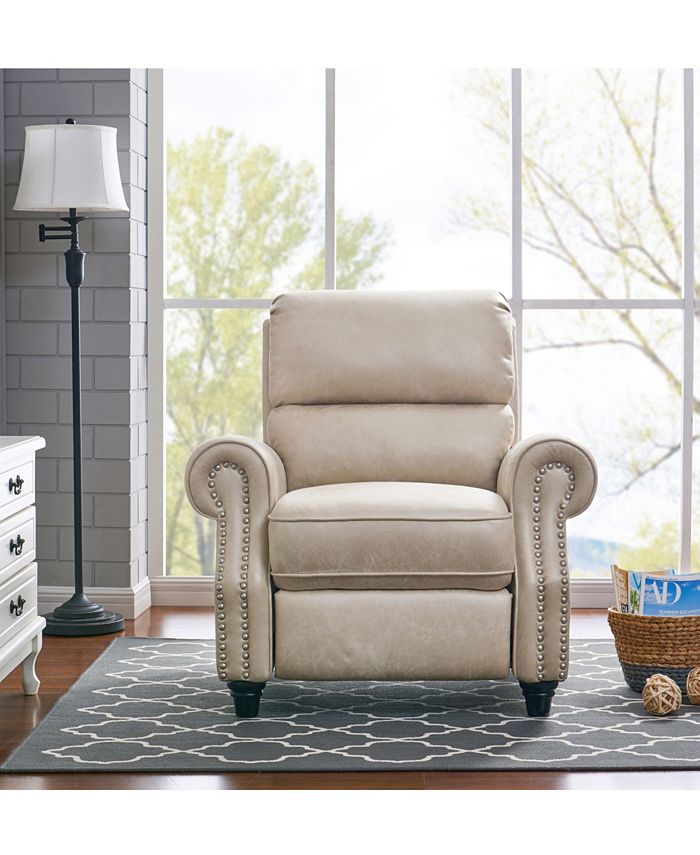 Handy Living ProLounger® Push Back Recliner Chair in Barley Tan Linen