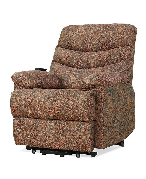 Handy Living Prolounger Paisley Wall Hugger Power Lift Reclining Chair