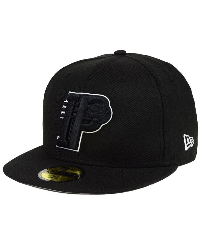 Casquette New Era 59Fifty Indiana Pacers Noir Sur Noir - Édition Limitée Spéciale, Taille Fitted (ajustée), Neuve Avec étiquettes