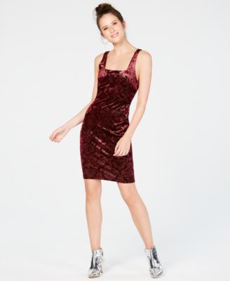 Sequin Hearts Juniors Velvet Burnout Bodycon Dress Macy s