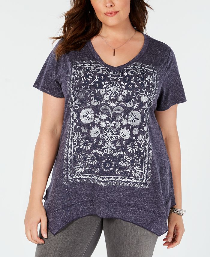 Style & Co Plus Size Graphic TShirt, Created for Macy's Macy's
