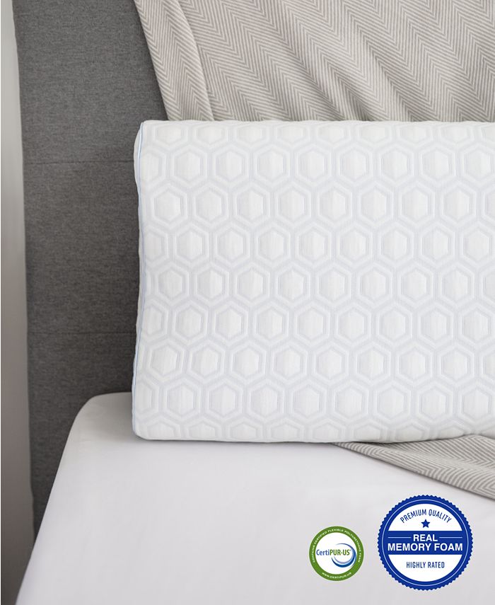 SensorGel CLOSEOUT! Luxury Gel-Infused Memory Foam King Contour Pillow ...