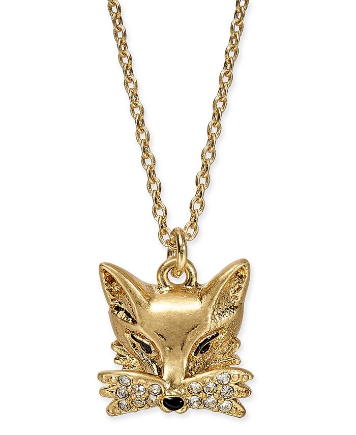Fox necklace kate spade deals