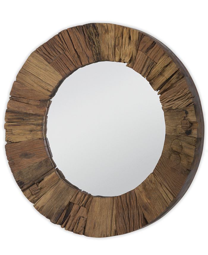 Regina Andrew Design Concave Reclaimed Wood Mirror, Quick Ship