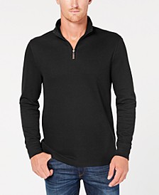 Men's Quarter-Zip French Rib Pullover, Created for Macy's
