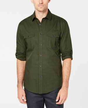 image of Alfani Men-s Warren Long Sleeve Shirt, Created for Macy-s