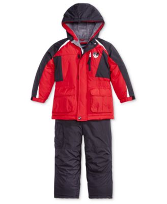 London Fog - Toddler Boys Colorblocked Jacket & Pants Snowsuit
