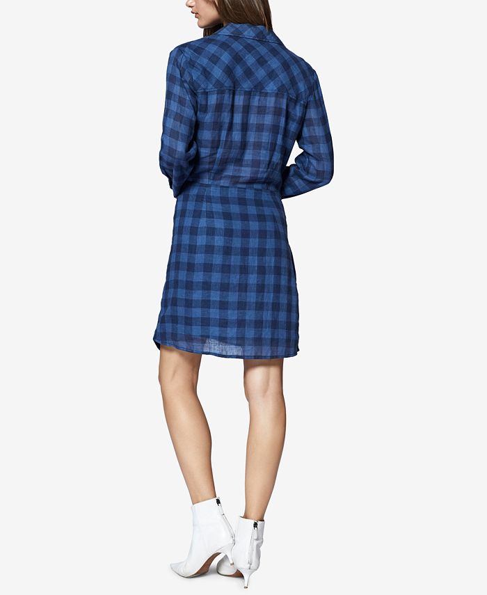 Sanctuary Ani Checkered Side-Tied Dress - Macy's