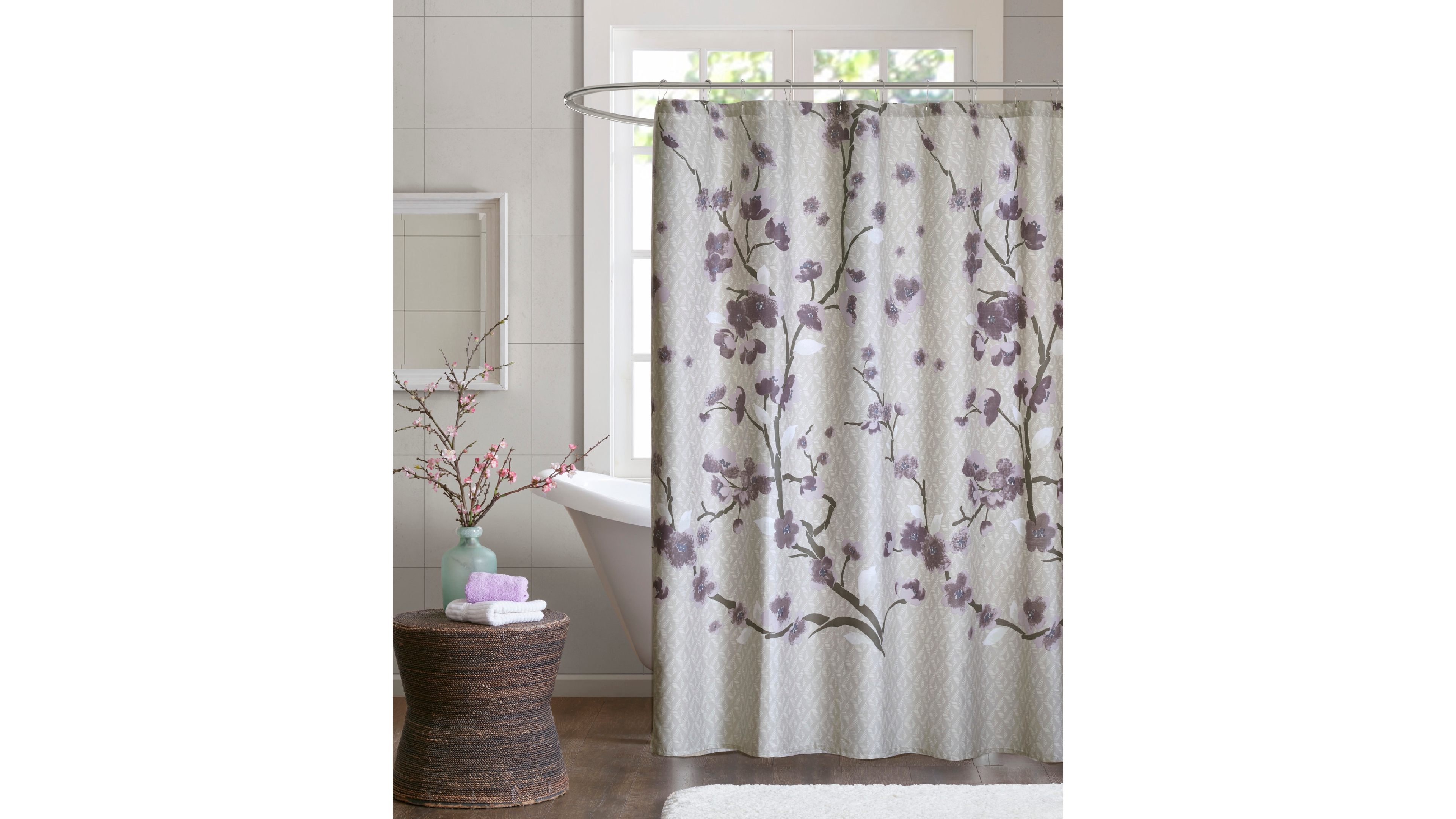 Madison Park Holly Cotton Shower Curtain, 72" x 72"