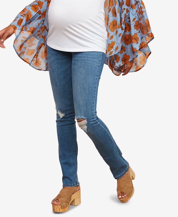 Motherhood Maternity Petite StraightLeg Jeans Macy's