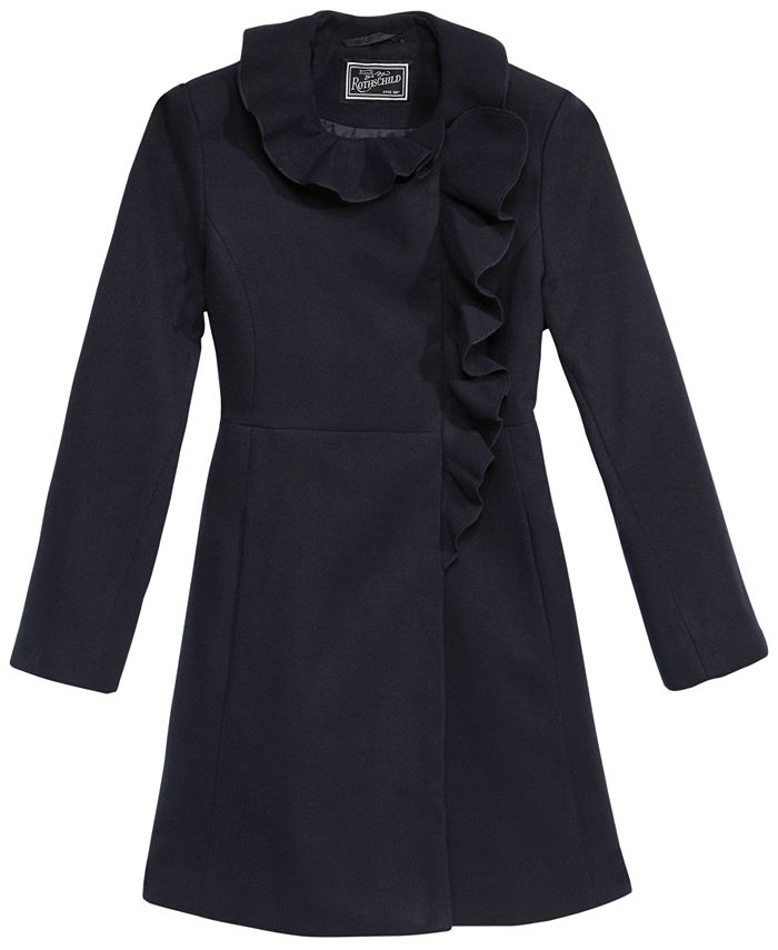 Rothschild ruffle trim new arrivals coat