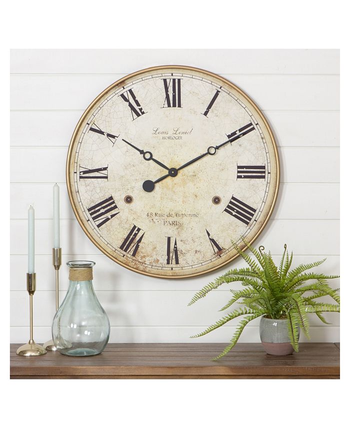 Aspire Home Accents Leniel Large Wall Clock Macy's