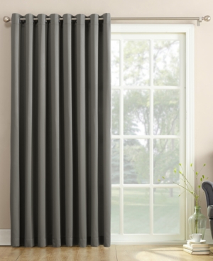 Sun Zero Grant Solid Grommet Curtain Panel, 100" X 84" In Grey