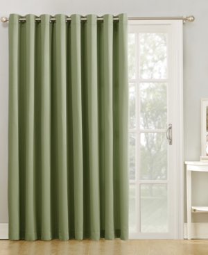 Sun Zero Grant Solid Grommet Curtain Panel, 100" X 84" In Sage