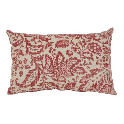 Pillow Perfect - Fairhaven Red Rectangular Throw Pillow