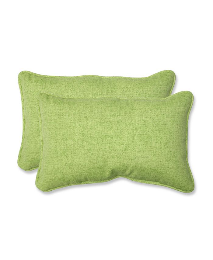 Pillow Perfect Baja Linen Lime Rectangular Throw Pillow, Set of 2 Macy's