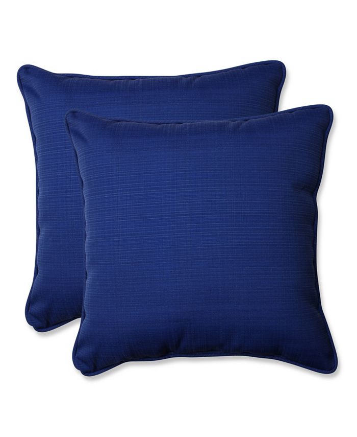 Pillow Perfect Fresco Navy 18.5" Throw Pillow, Set of 2 Macy's