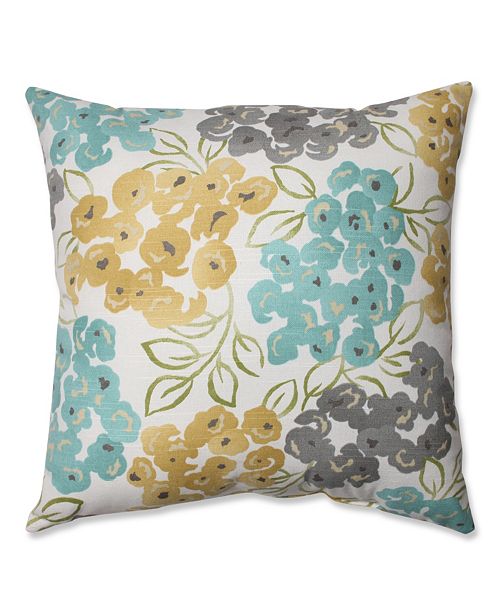 Pillow Perfect Luxury Floral Pool 18" Throw Pillow & Reviews Home