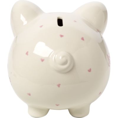 Precious Moments Jesus Loves Me Piggy Bank, Girl