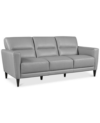 Furniture Tosella 80&quot; Leather Sofa, Created for Macy&#39;s ...