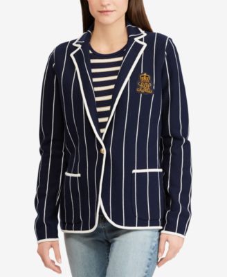 ralph lauren striped blazer