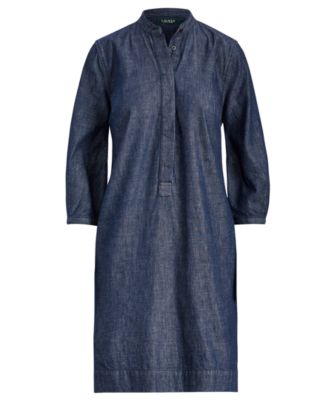 Lauren Ralph Lauren Cotton Denim Shift Dress
