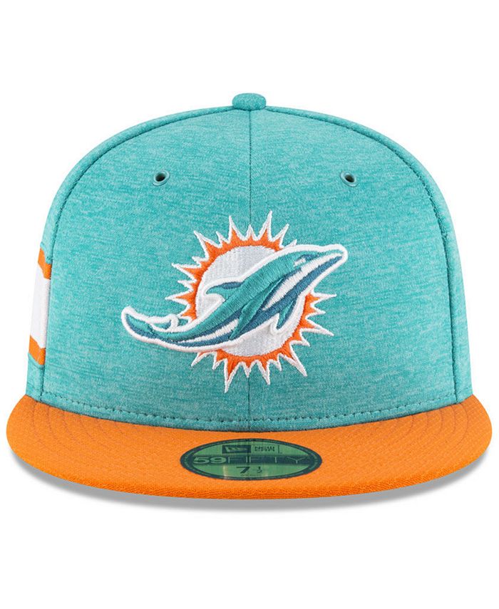 New Era Boys' Miami Dolphins On Field Sideline Home 59FIFTY FITTED Cap ...