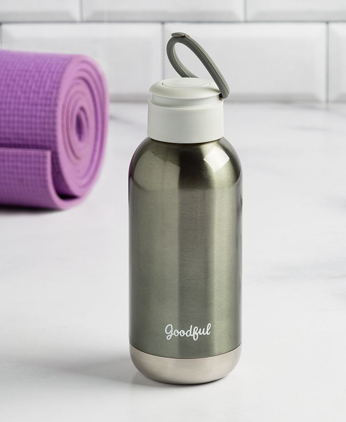 Goodful 24 Oz. Double Wall Vacuum Sealed, Insulated Water Bottle with Two