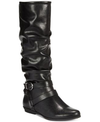 white mountain wide calf boots