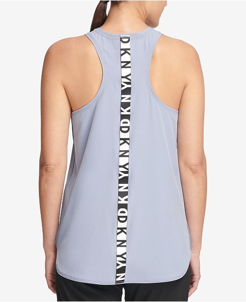 Dkny Sport Racerback Logo Tank Top Created For Macy S Reviews Tops Women Macy S