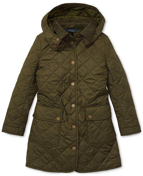 Polo Ralph Lauren Big Girls Quilted Barn Jacket Reviews Coats