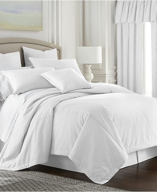 white comforter full size bed
