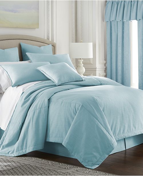 Colcha Linens Cambric Aqua Comforter Full Reviews Comforters Fashion Bed Bath Macy S