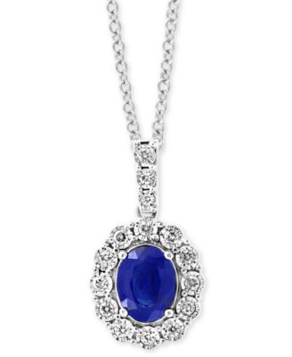 effy sapphire and diamond necklace