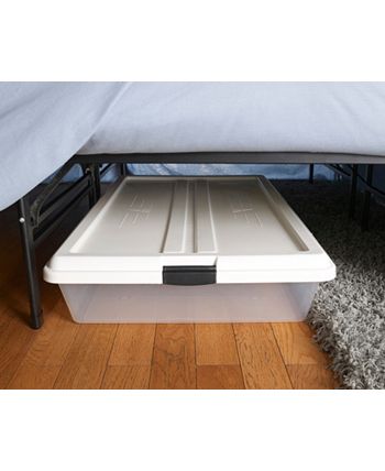 Boyd - 14 in. Twin Black Platform Metal Bed Frame with Under-Bed Storage