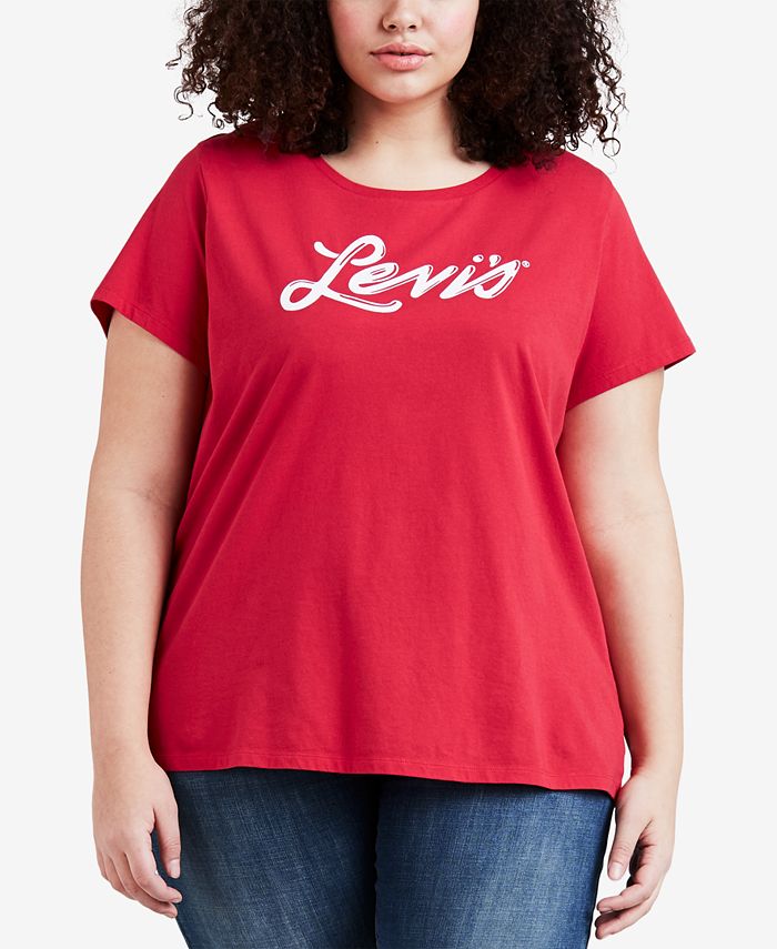 Levi's The Perfect Tee New Logo Ii Caviar Grap, Maglietta Donna, New