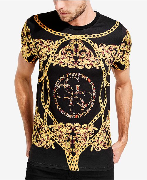 GUESS Men's Baroque Graphic T-Shirt & Reviews - T-Shirts - Men - Macy's